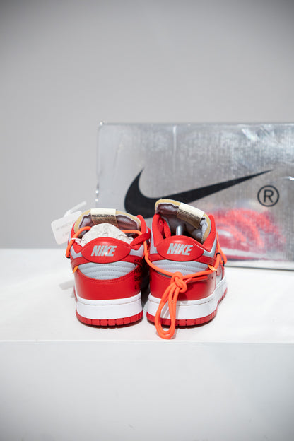 Dunk Low Off-White University Red (Taille 40,5)