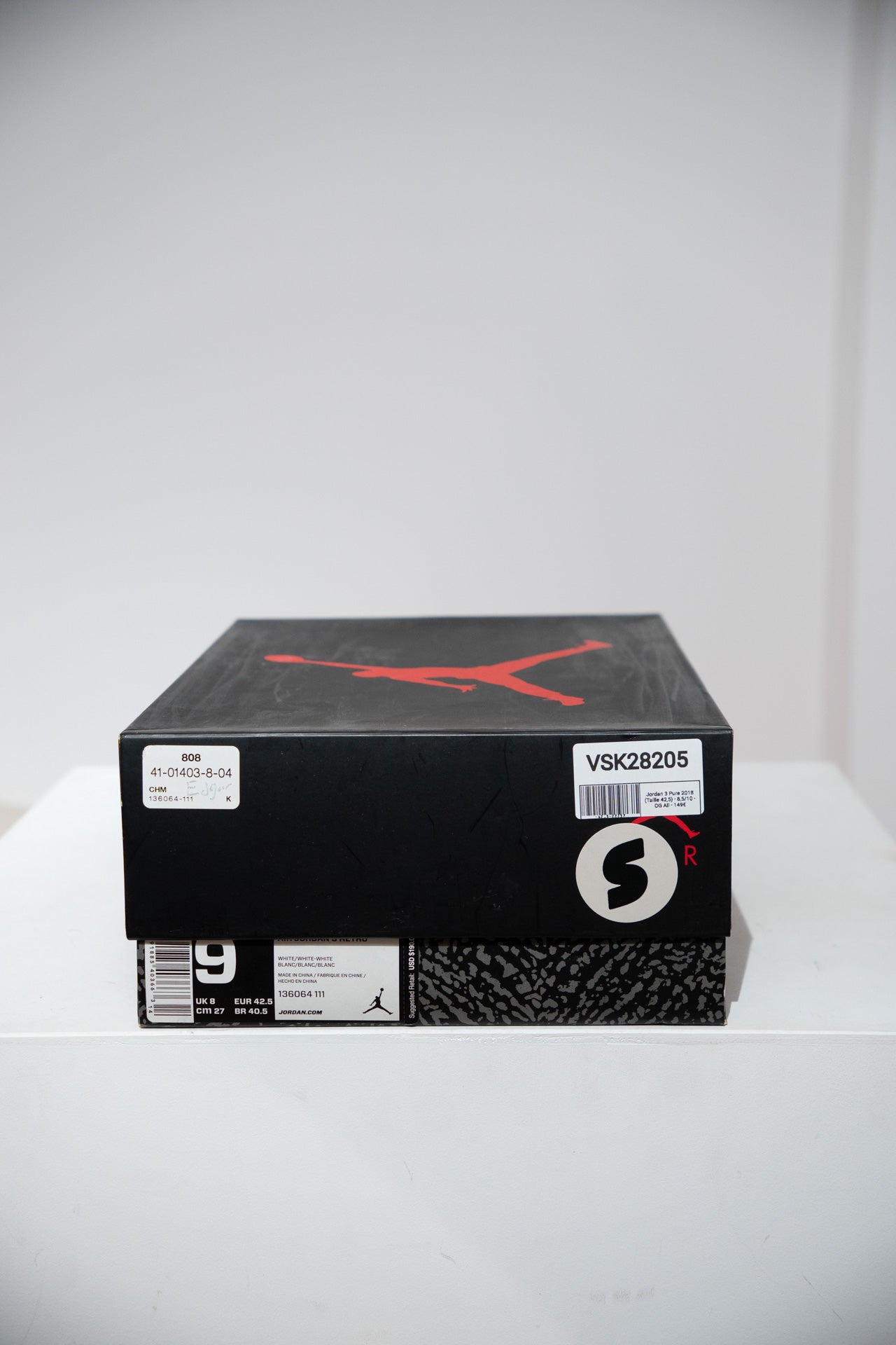 Jordan 3 Pure 2018 (Taille 42,5)
