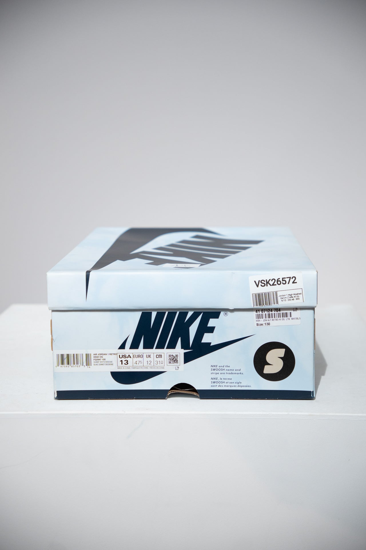 Jordan 1 High Washed Denim (Taille 47,5)