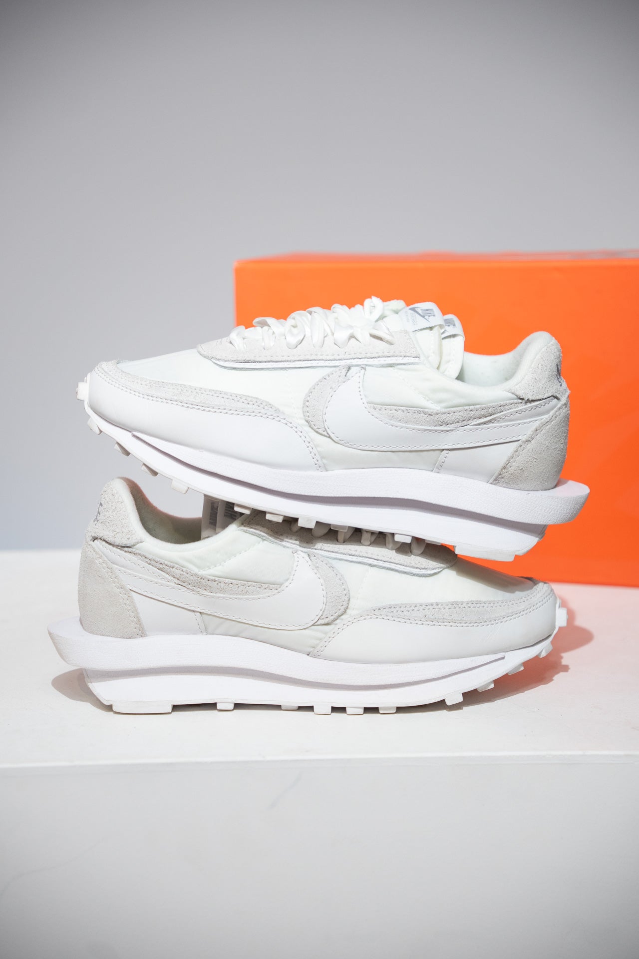 Sacai LD Waffle Nylon White (Taille 38,5)