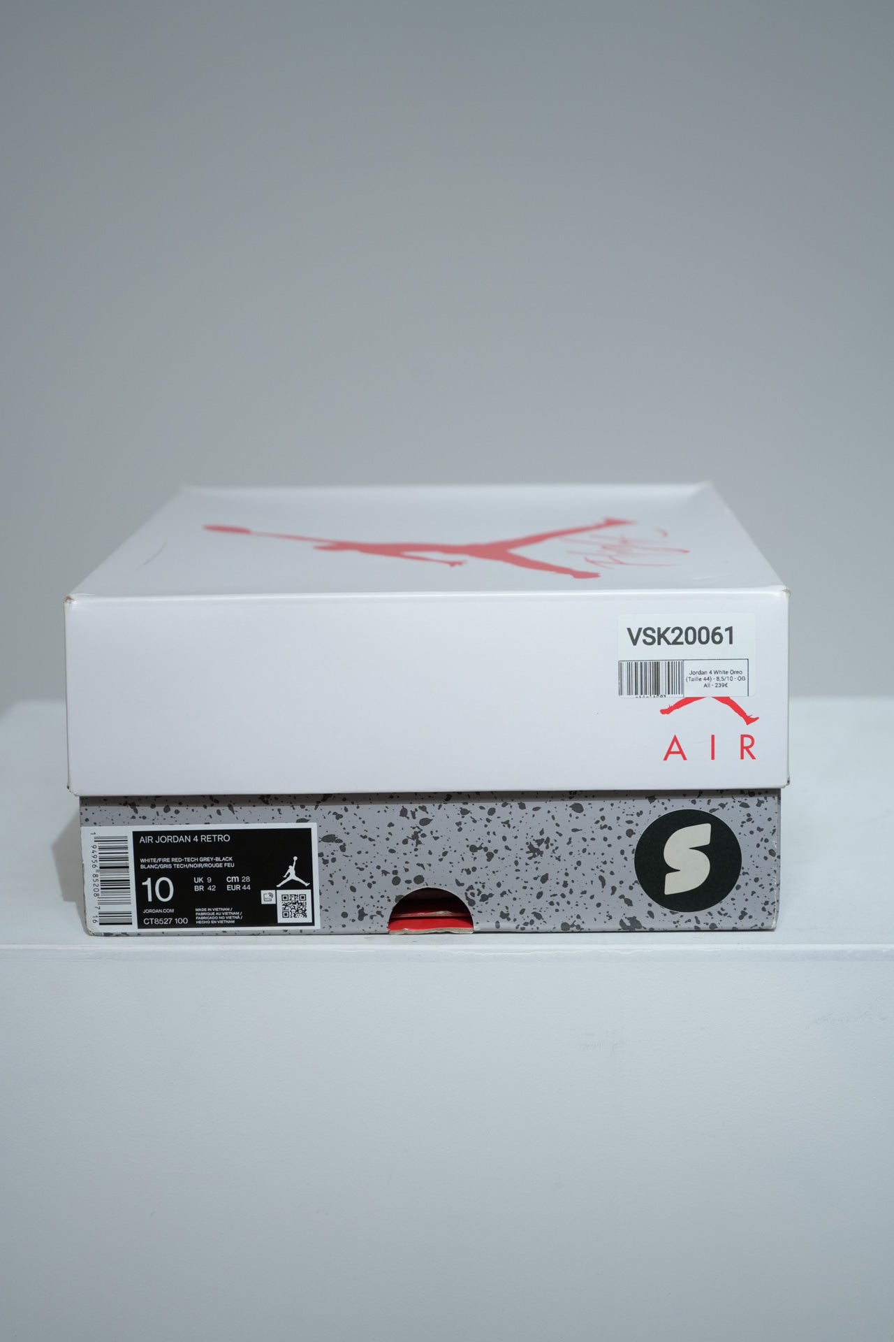 Jordan 4 White Oreo (Taille 44)