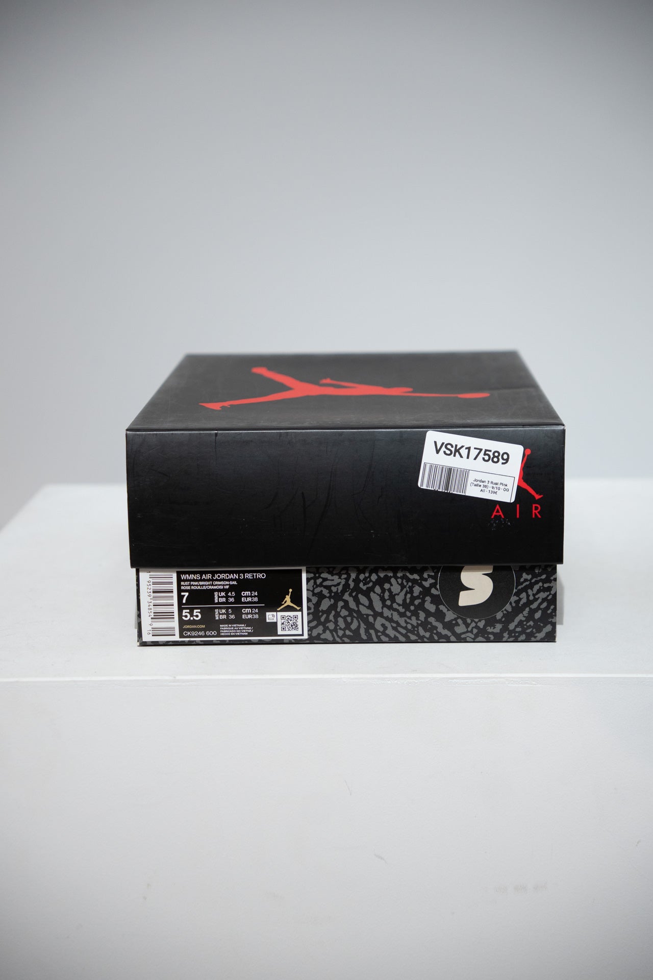 Jordan 3 Rust Pink (Taille 38)