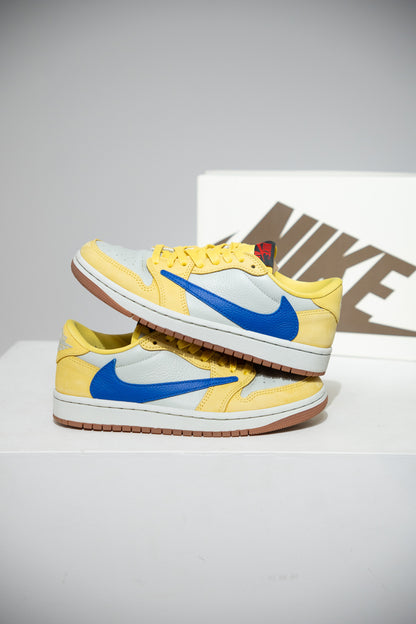 Jordan 1 Low Travis Scott Canary Yellow (Taille 38)