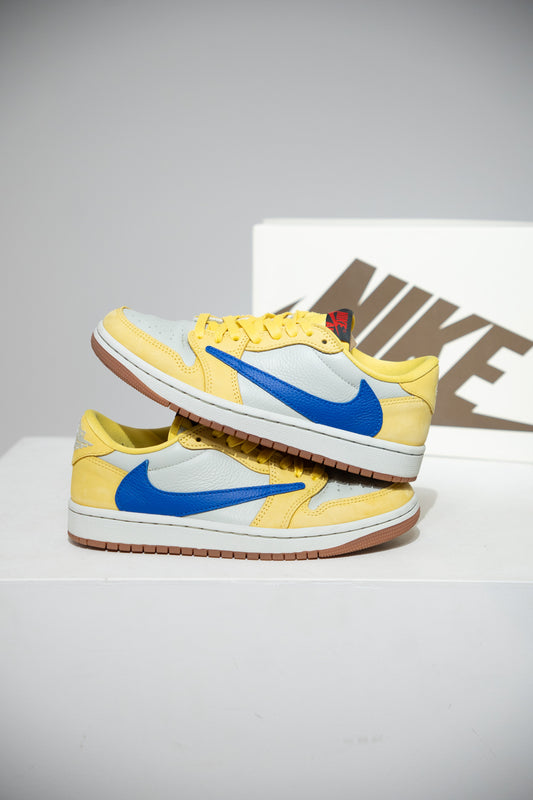 Jordan 1 Low Travis Scott Canary Yellow (Taille 38)