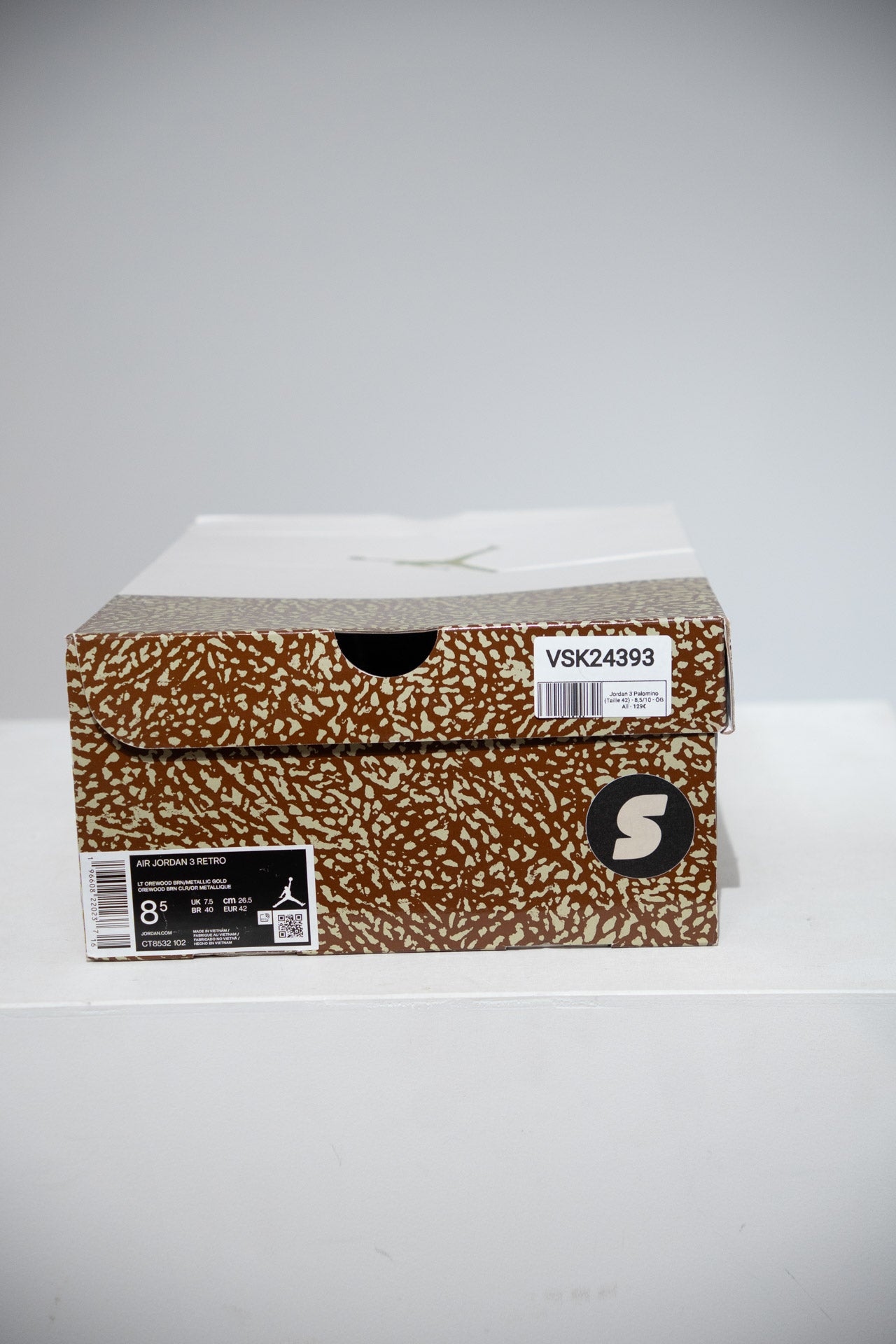 Jordan 3 Palomino (Taille 42)