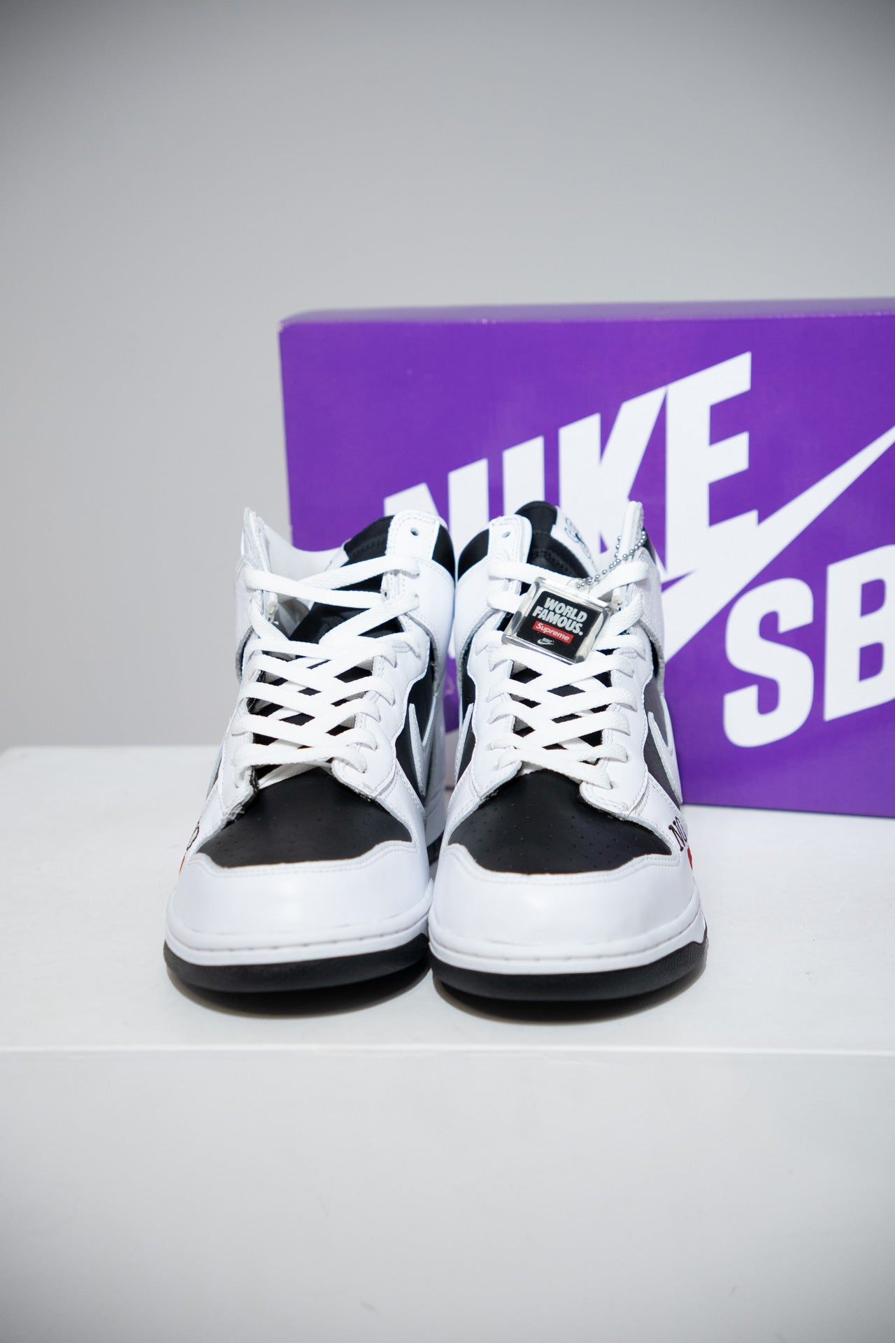 Dunk High SB Supreme Black White (Taille 44,5)