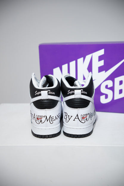 Dunk High SB Supreme Black White (Taille 44,5)