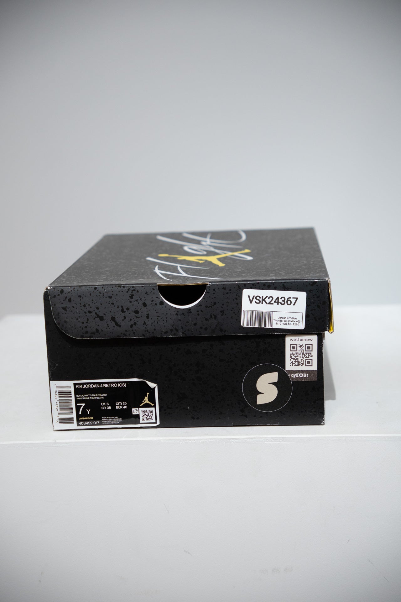 Jordan 4 Yellow Thunder GS (Taille 40)