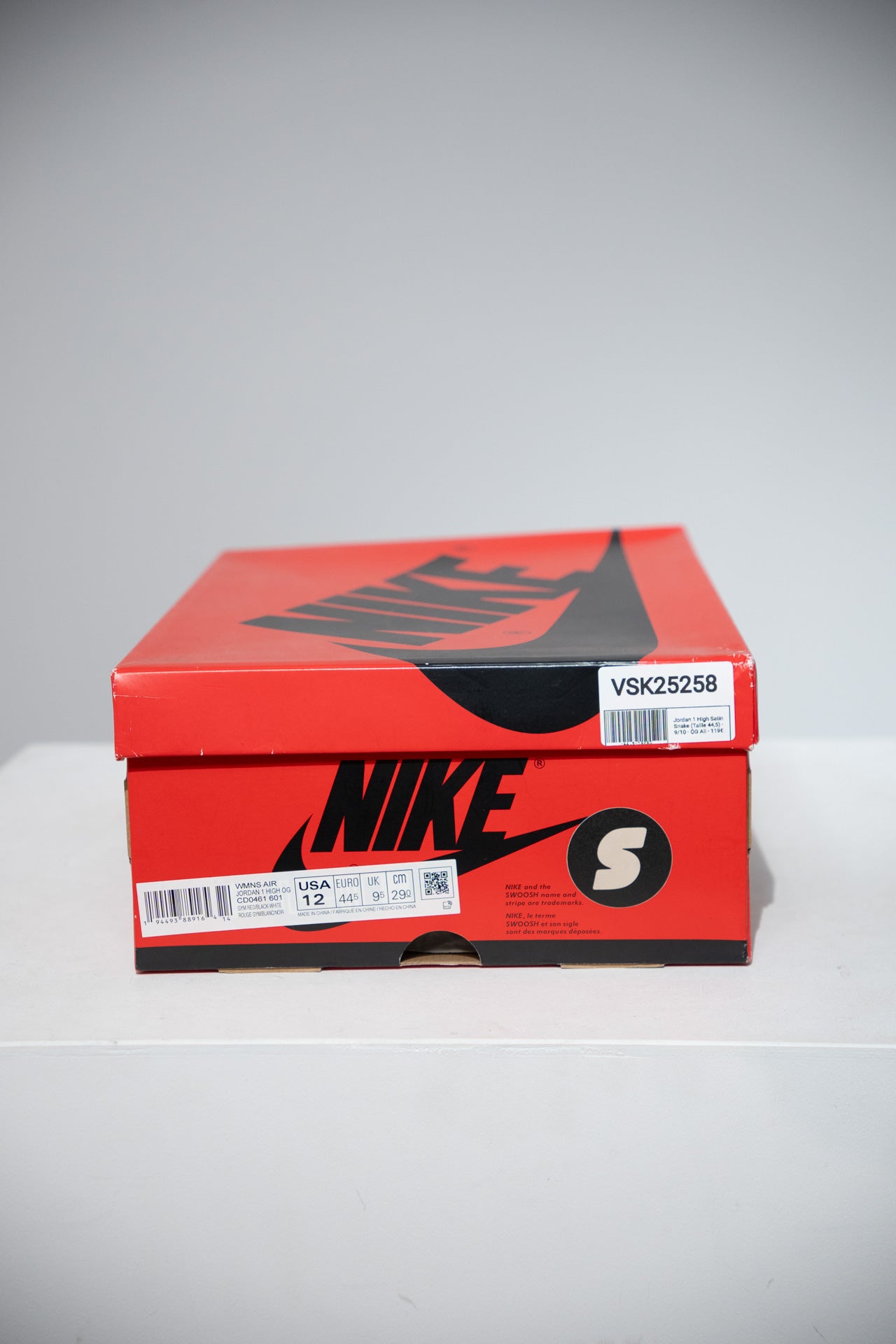 Jordan 1 High Satin Snake (Taille 44,5)