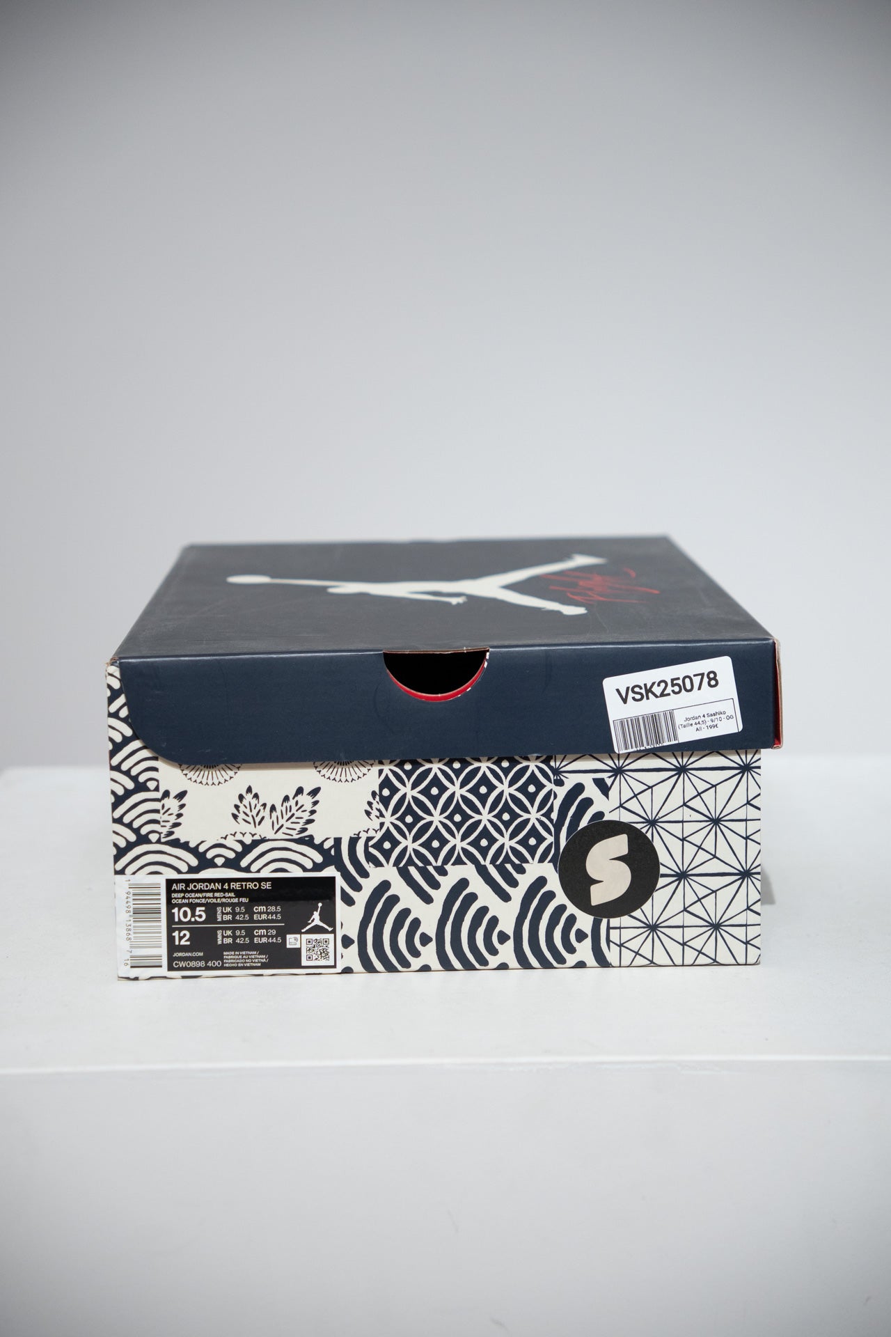 Jordan 4 Sashiko (Taille 44,5)