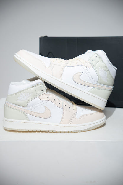 Jordan 1 Mid White Guava ice (Taille 43)