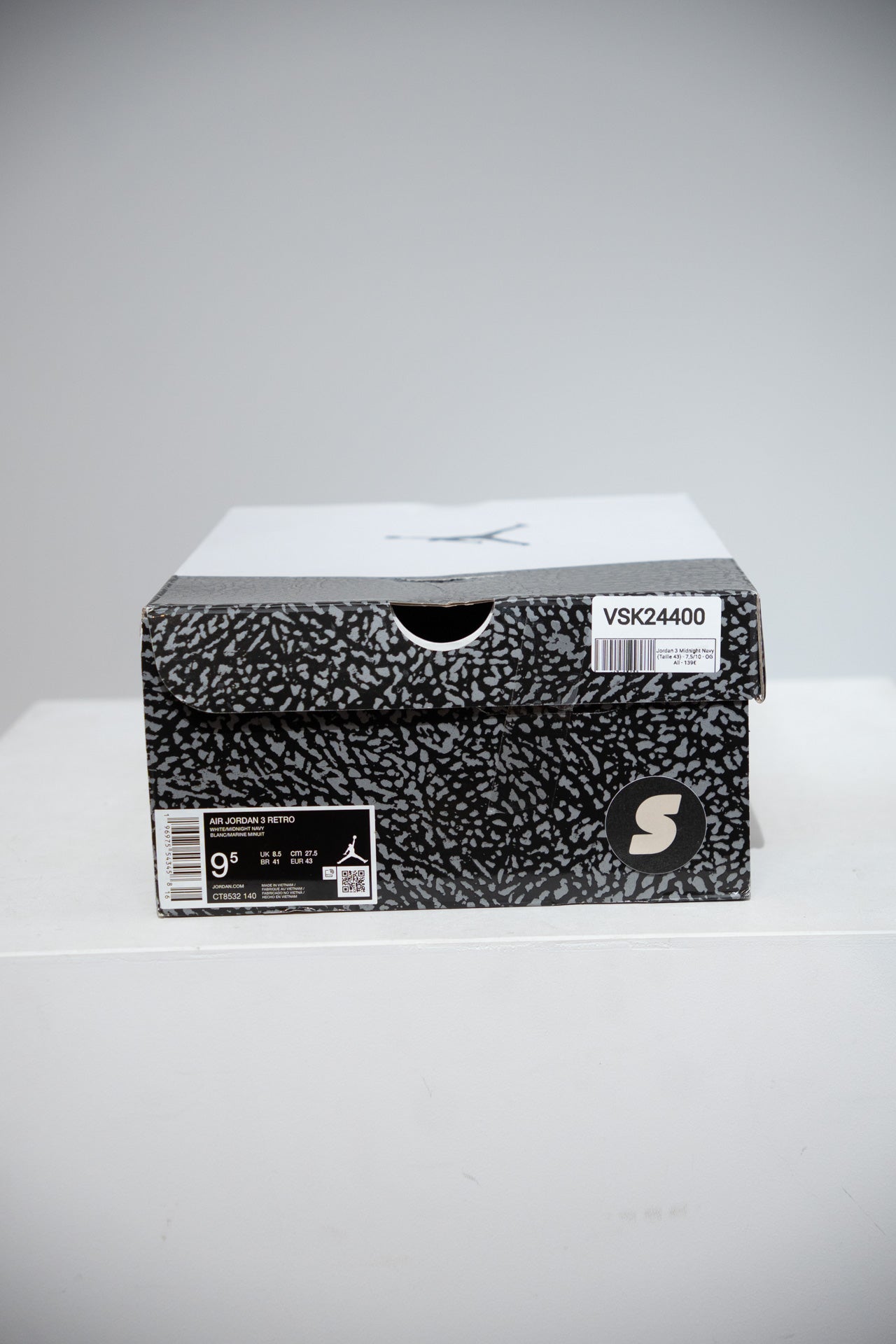 Jordan 3 Midnight Navy (Taille 43)