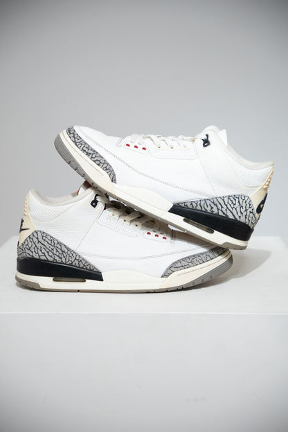 Jordan 3 White Cement Reimagined (Taille 45)