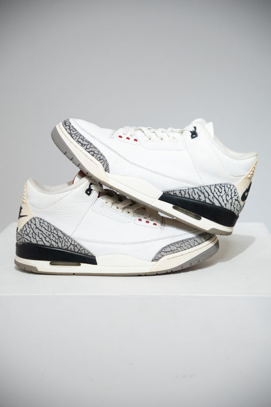 Jordan 3 White Cement Reimagined (Taille 45)