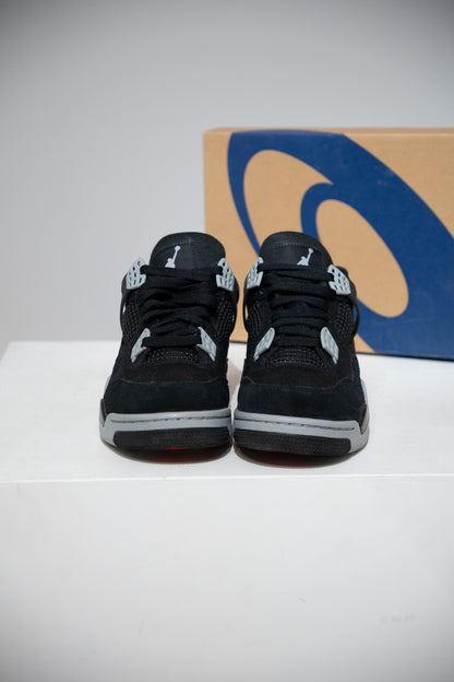 Jordan 4 Black Canvas (Taille 44)