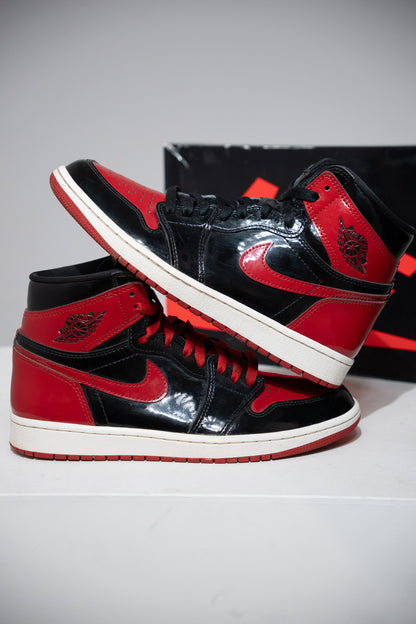 Jordan 1 High Patent Bred (Taille 42)