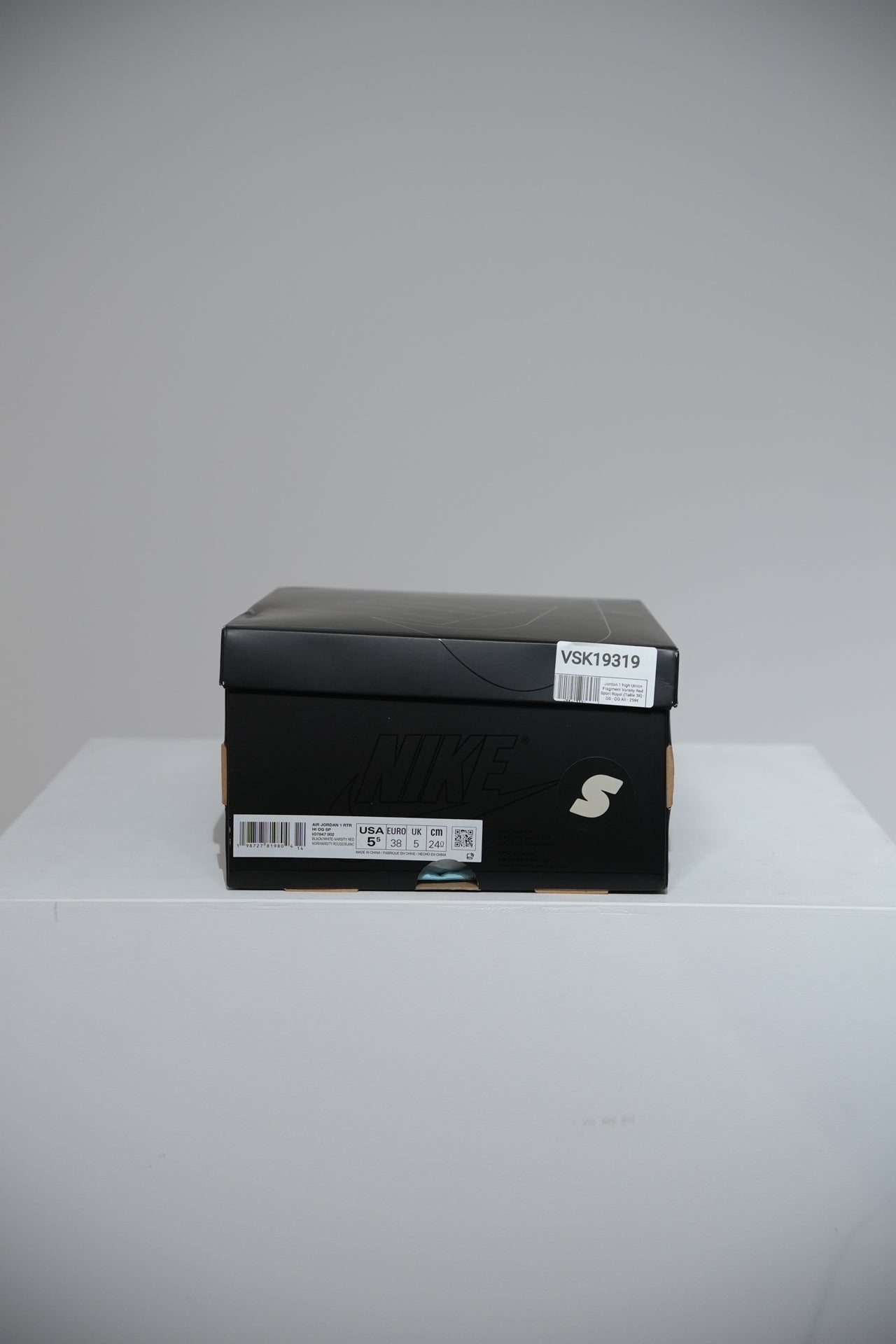 Jordan 1 high Union Fragment Varsity Red Sport Royal (Taille 42,5)