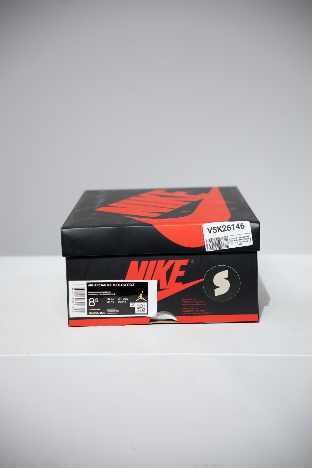 Jordan 1 Low Voodoo Zion Williamson (Taille 42)