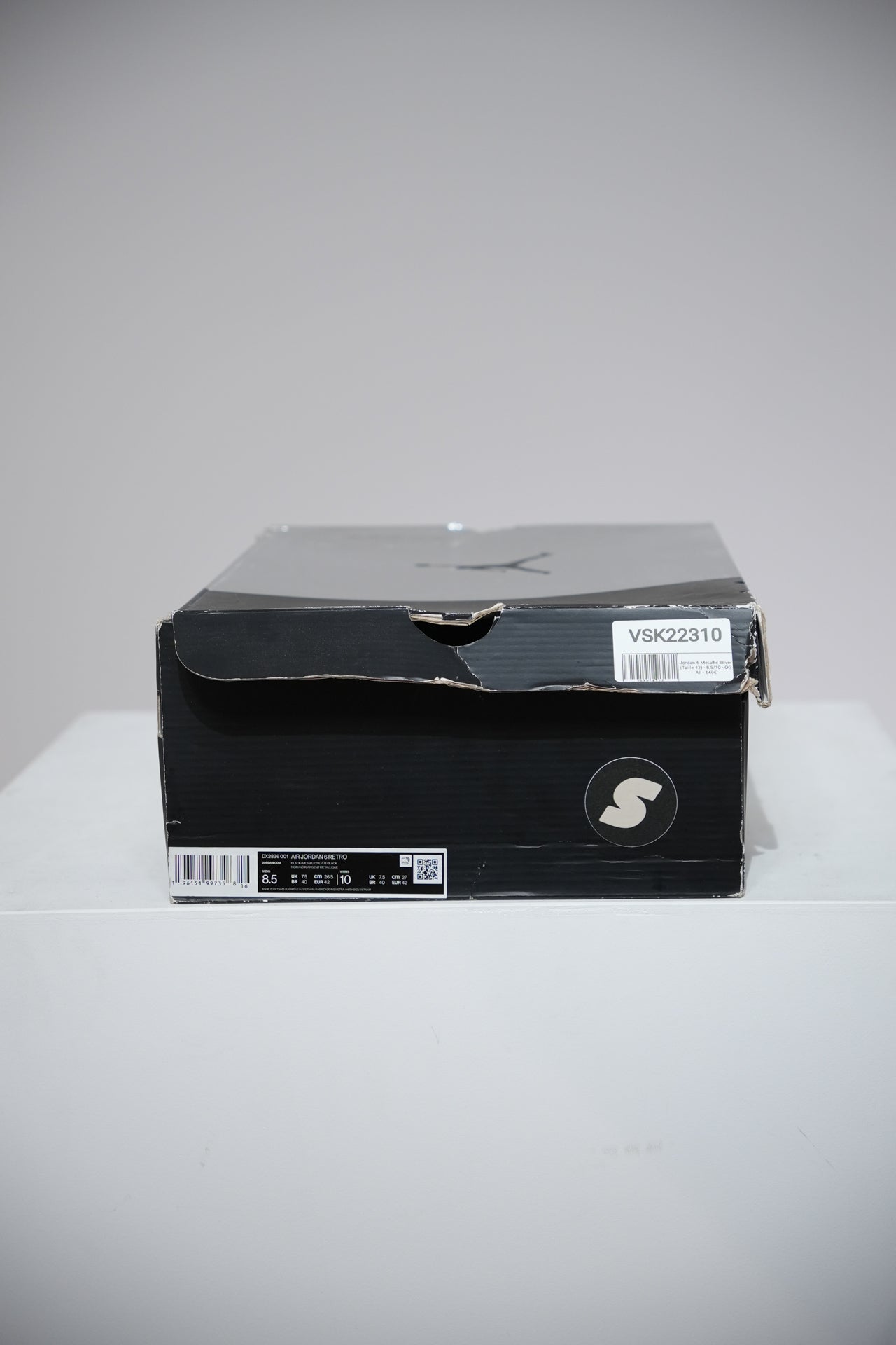 Jordan 6 Metallic Silver (Taille 42)