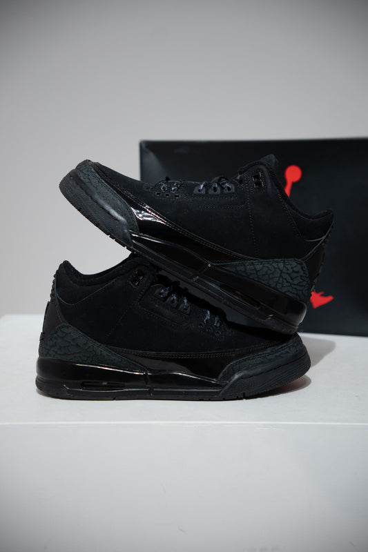 Jordan 3 Black Cat GS (Taille 38,5)