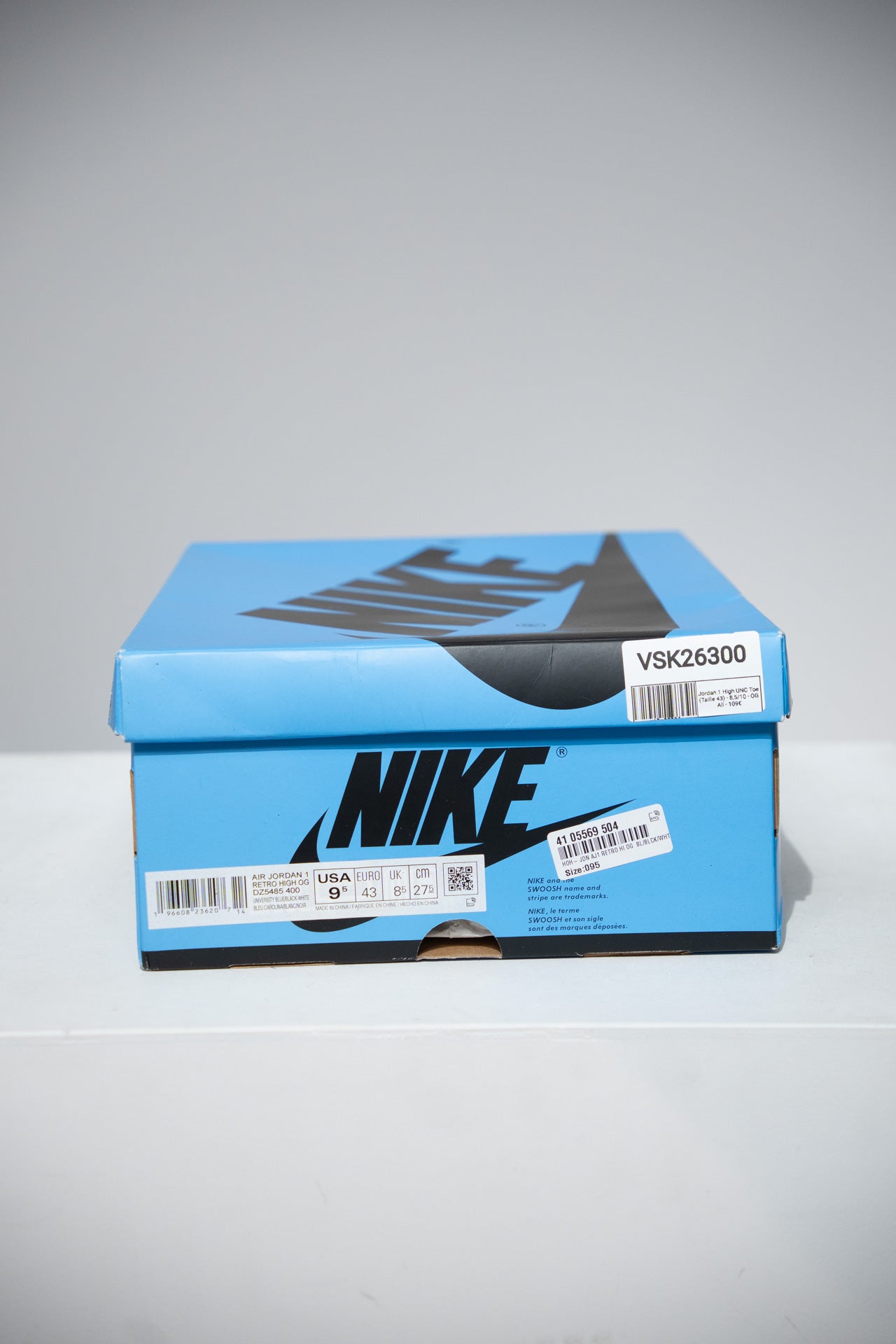Jordan 1 High UNC Toe (Taille 43)