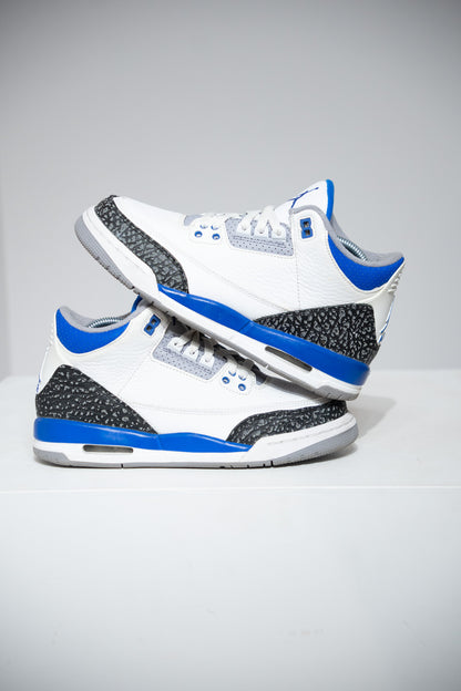 Jordan 3 Racer Blue GS (Taille 38,5)