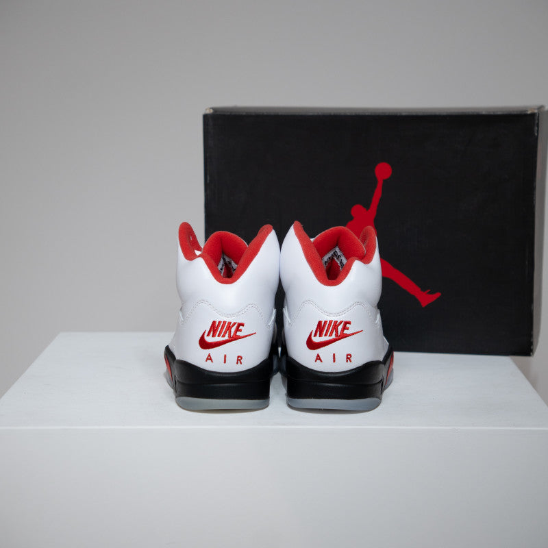 Jordan 5 Fire Red Silver Tongue (Taille 42)