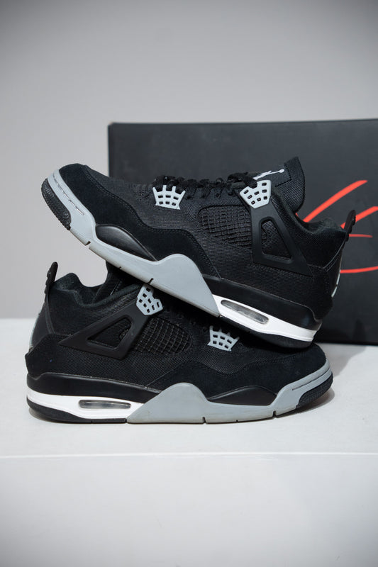 Jordan 4 Black Canvas (Taille 41)