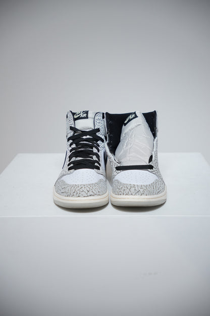 Jordan 1 High White Cement (Taille 44,5)