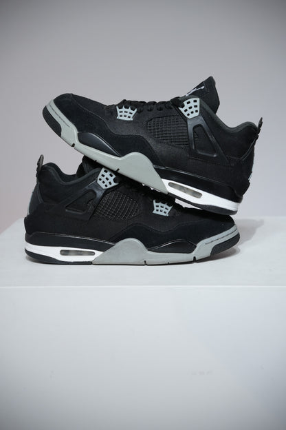 Jordan 4 Black Canvas (Taille 45)