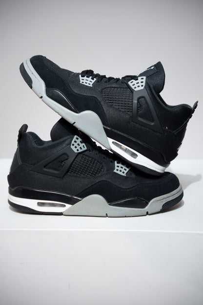 Jordan 4 Black Canvas (Taille 45)