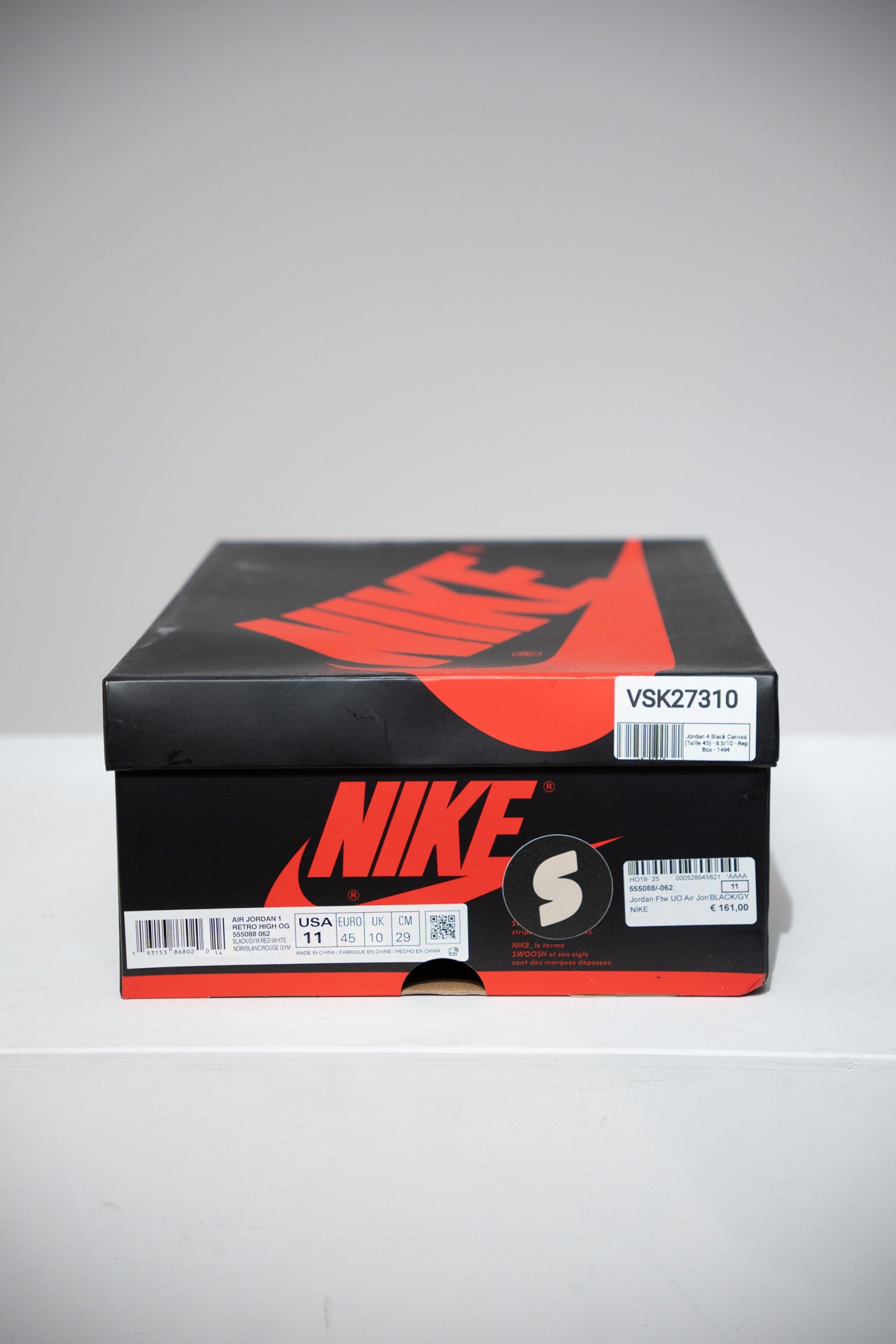 Jordan 4 Black Canvas (Taille 45)