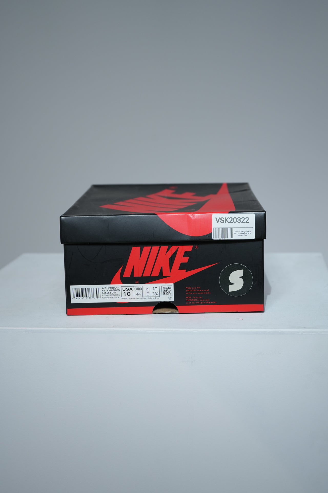 Jordan 1 High Royal Toe (Taille 44)